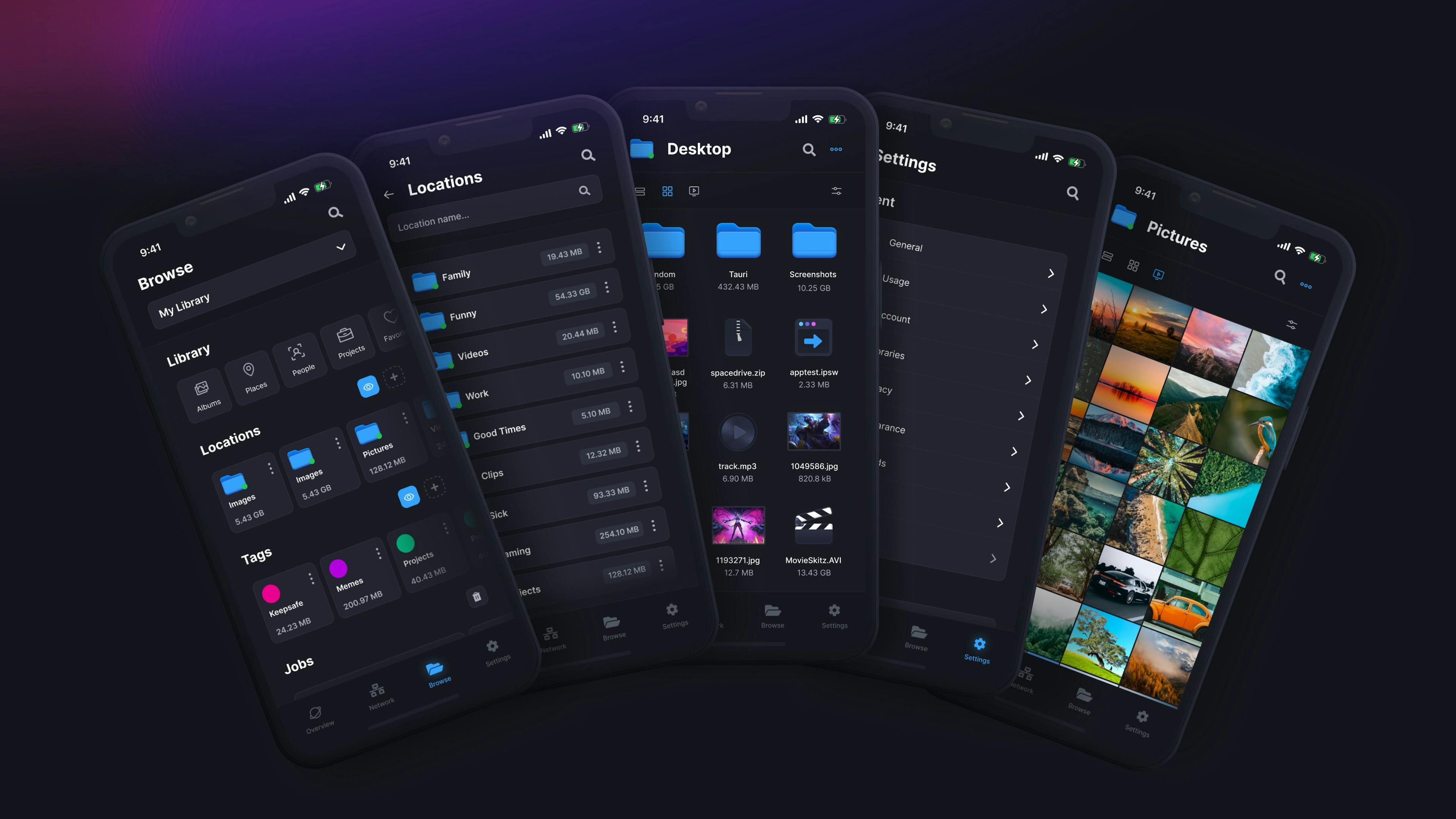 Spacedrive Mobile App Design Preview